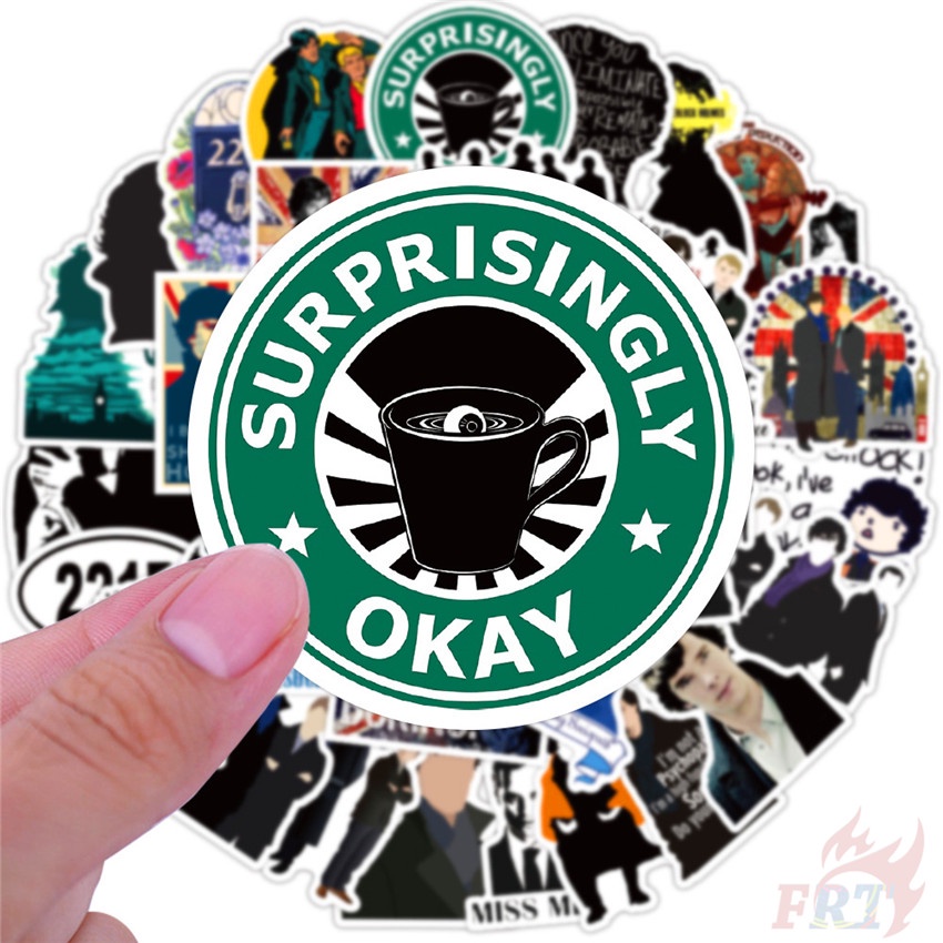 Bộ 50 Cái ❉ Sherlock ·Holmes Series 01 Hình Dán ❉ Miếng Dán Trang Trí Đa Năng Diy Thời Trang