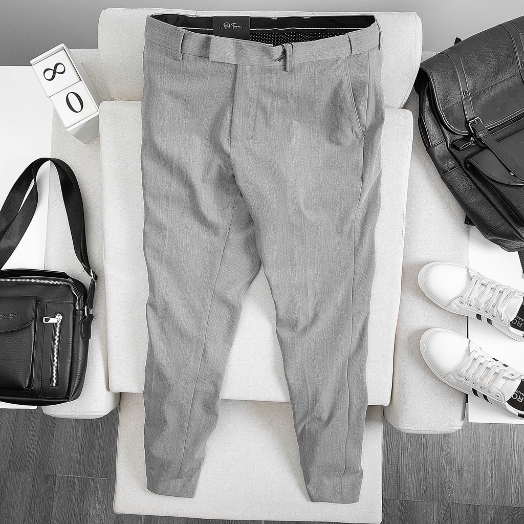 Quần âu nam đai chun from dáng trẻ trung 3 màu đen/xám/ghi