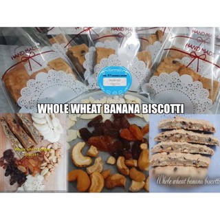 Whole wheat banana biscotti [healthy Food] (300 gr)- Bánh quy chuối nguyên cám