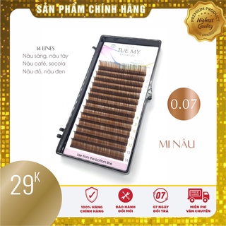 Mi nâu socola sợi lụa 0.07