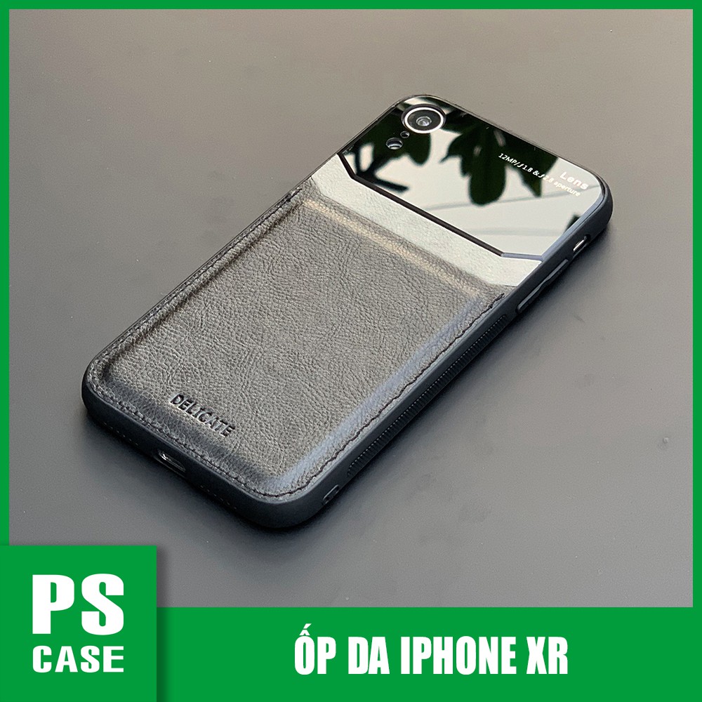 Ốp lưng da kính cao cấp dành cho iPhone 7 Plus / 8 Plus / XR / X / XS / XS Max