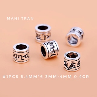 Charm bạc thái khắc om mani padme hum