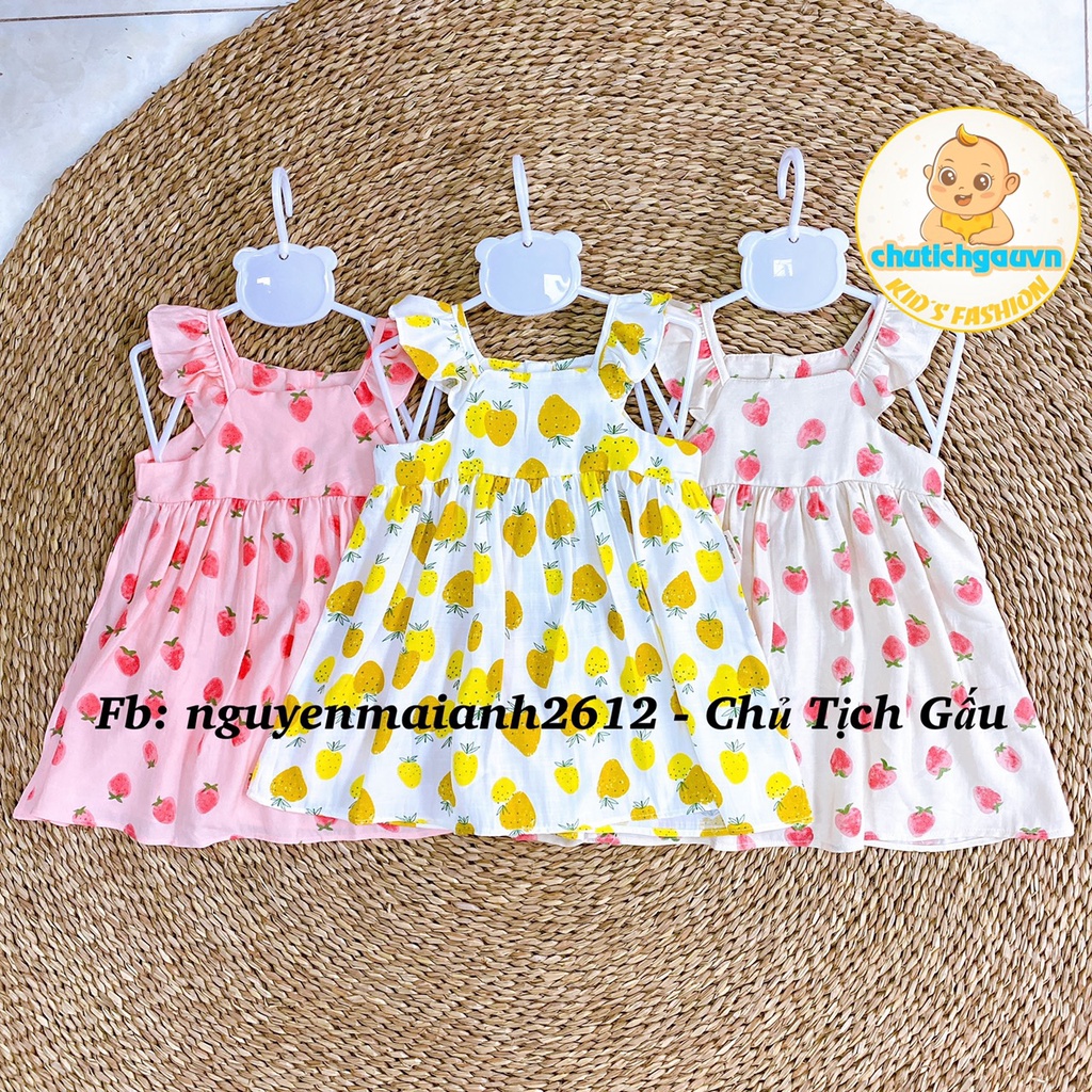 [ GOODMAMA ] Váy cộc tay cho bé từ 6 tháng đến 3 tuổi hãng Goodmama