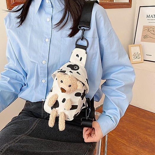 Túi đeo chéo hình gấu siêu cute