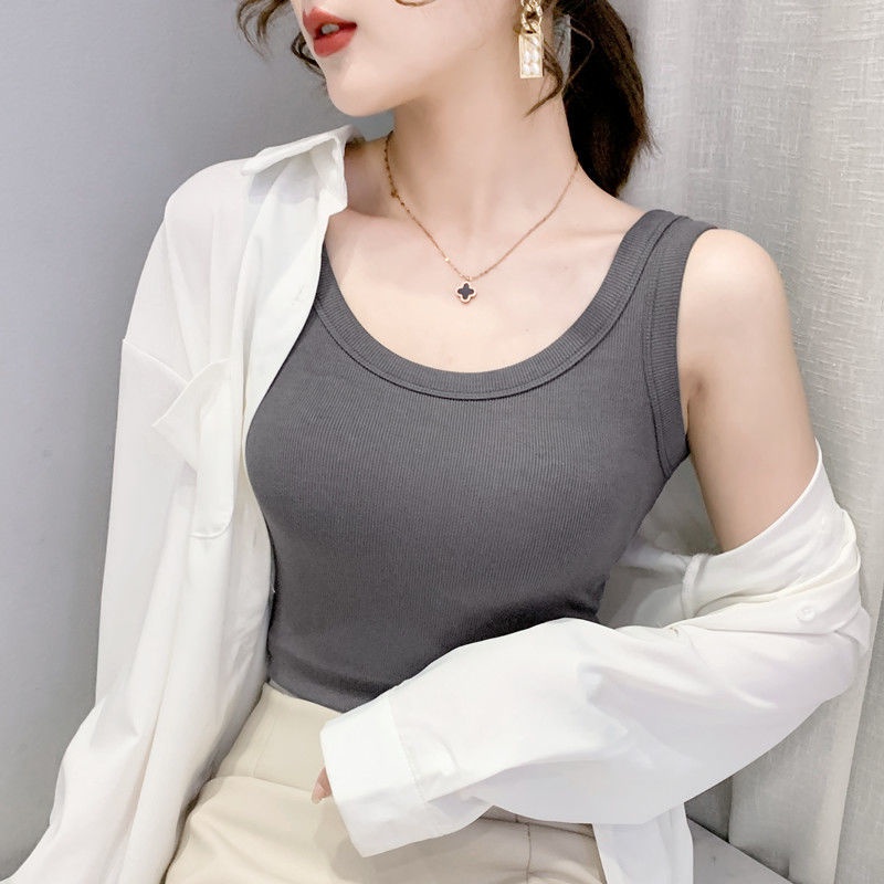 Áo Lót Cotton Không Tay Thời Trang Mùa Xuân Mới 2022 Cho Nữ