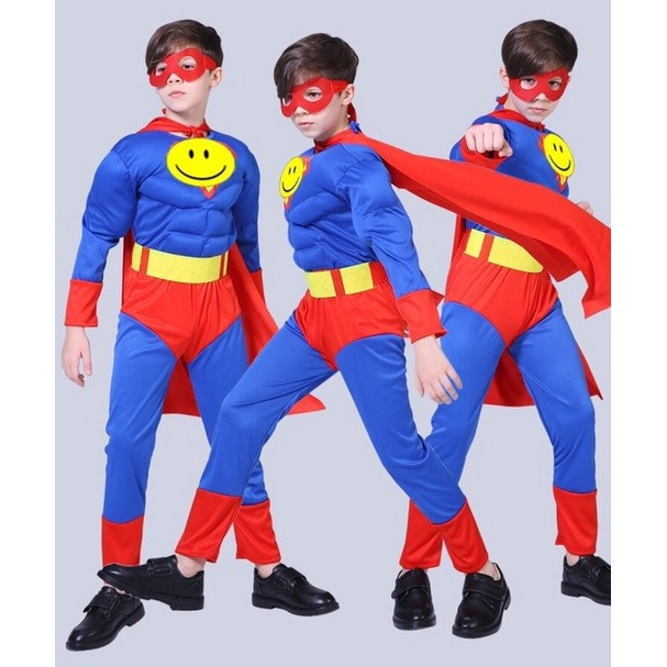 bộ quần áo Siêu nhân hóa trang cho  trẻ em super man có thể là đồ chơi hóa trang halloween COS2106