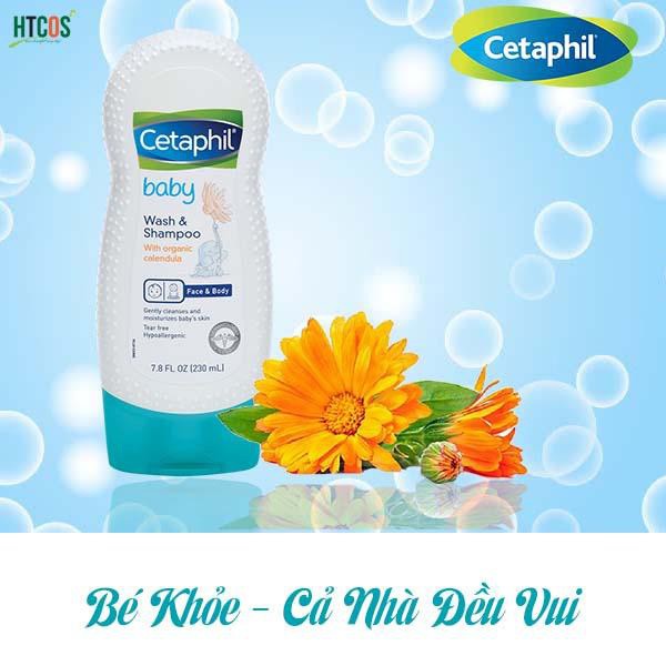 ✅[CHÍNH HÃNG] Sữa Tắm Gội Cetaphil Baby Gentle Wash &amp; Shampoo 2 in 1 (Chai 230ml)