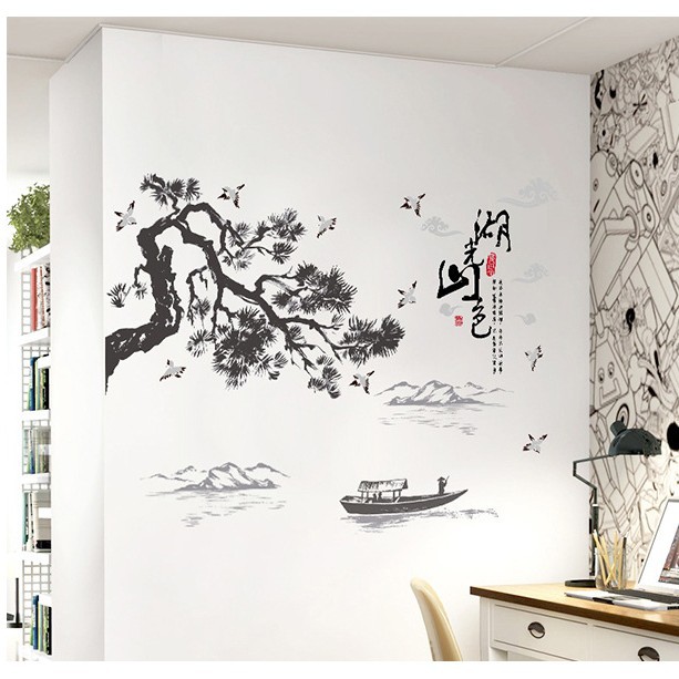 Decal dán tường phong cảnh hữu tình