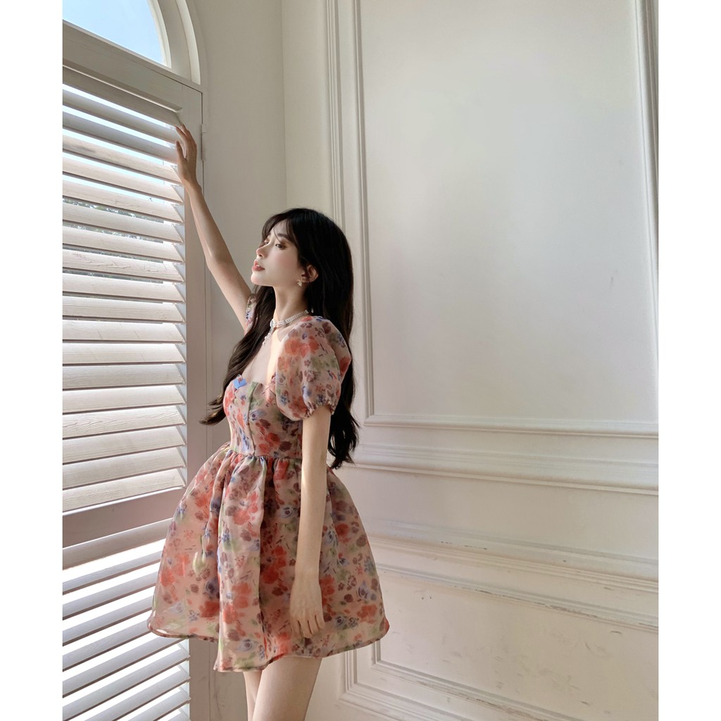 Váy Đầm Dạ Hội Vintage Quyến Rũ Thời Trang Hàn Quốc Siêu Xinh VV761