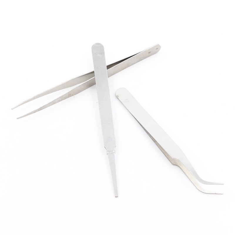 Set 3 nhíp sửa chữa điện thoại bằng thép không gỉ diy
