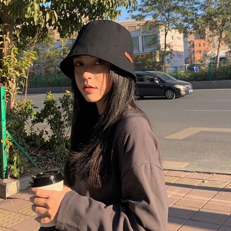 Mũ bucket kaki trơn handmade