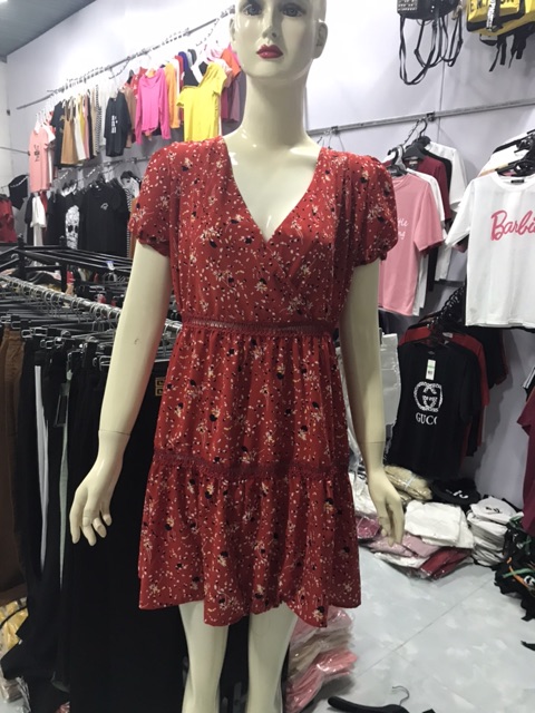 Váy hoa xoè phối eo gân ren( ảnh+video) | BigBuy360 - bigbuy360.vn