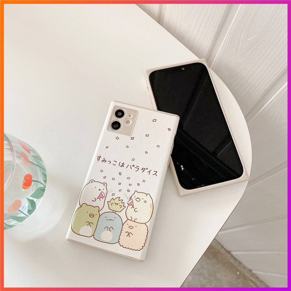 Hoạt Hình Ốp Điện Thoại Da Hình Gấu Đáng Yêu Cho Iphone 12mini 11pro Max | BigBuy360 - bigbuy360.vn