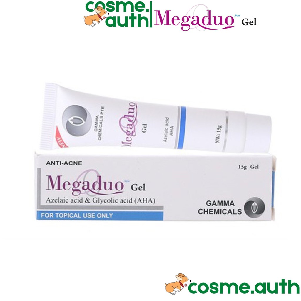 MEGADUO Gel  Azelaic Acid & Glycolic Acid (AHA) 15g - Giảm Mụn Thâm, Trứng Cá, Dưỡng Da