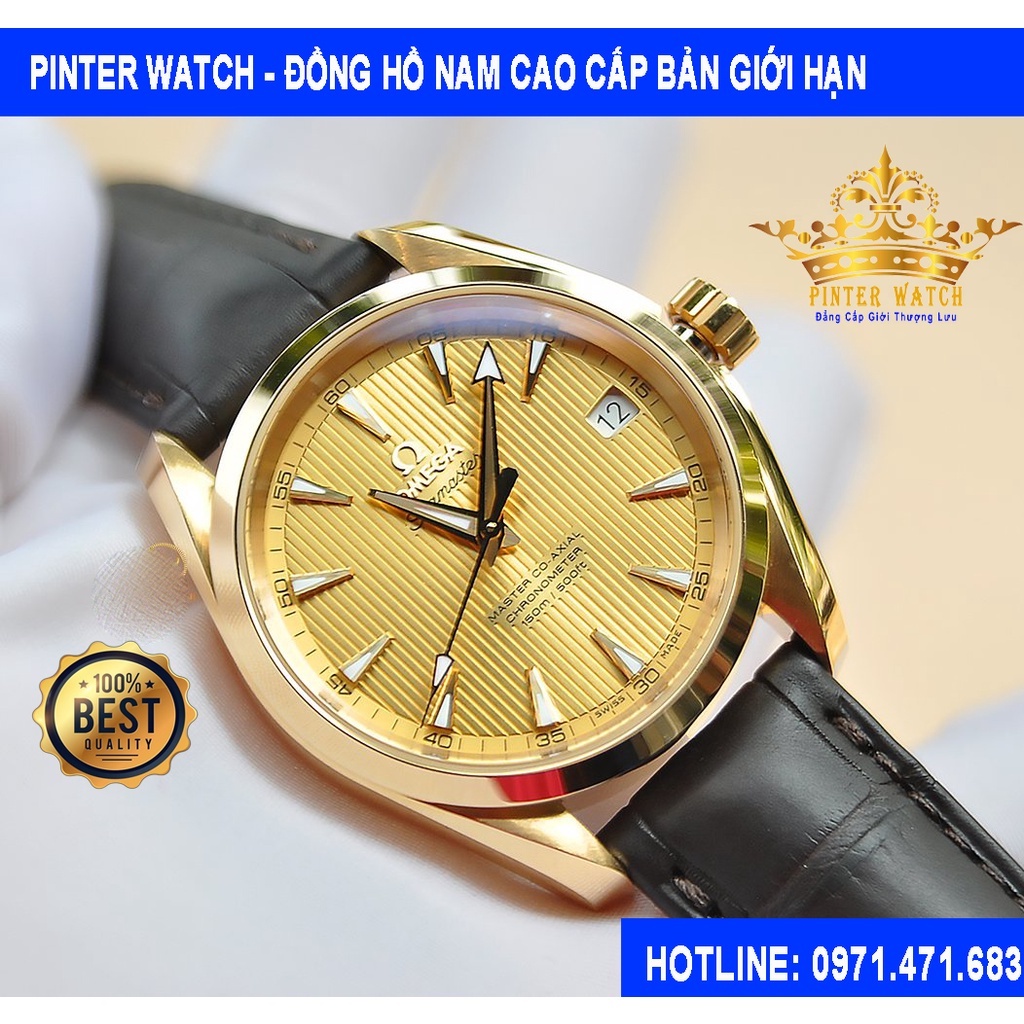 Đồng hồ nam cao cấp 0mega phiên bản giới hạn chống nước 3atm kính sapphire siêu sáng chống xước BH 24 tháng còn 30 chiếc