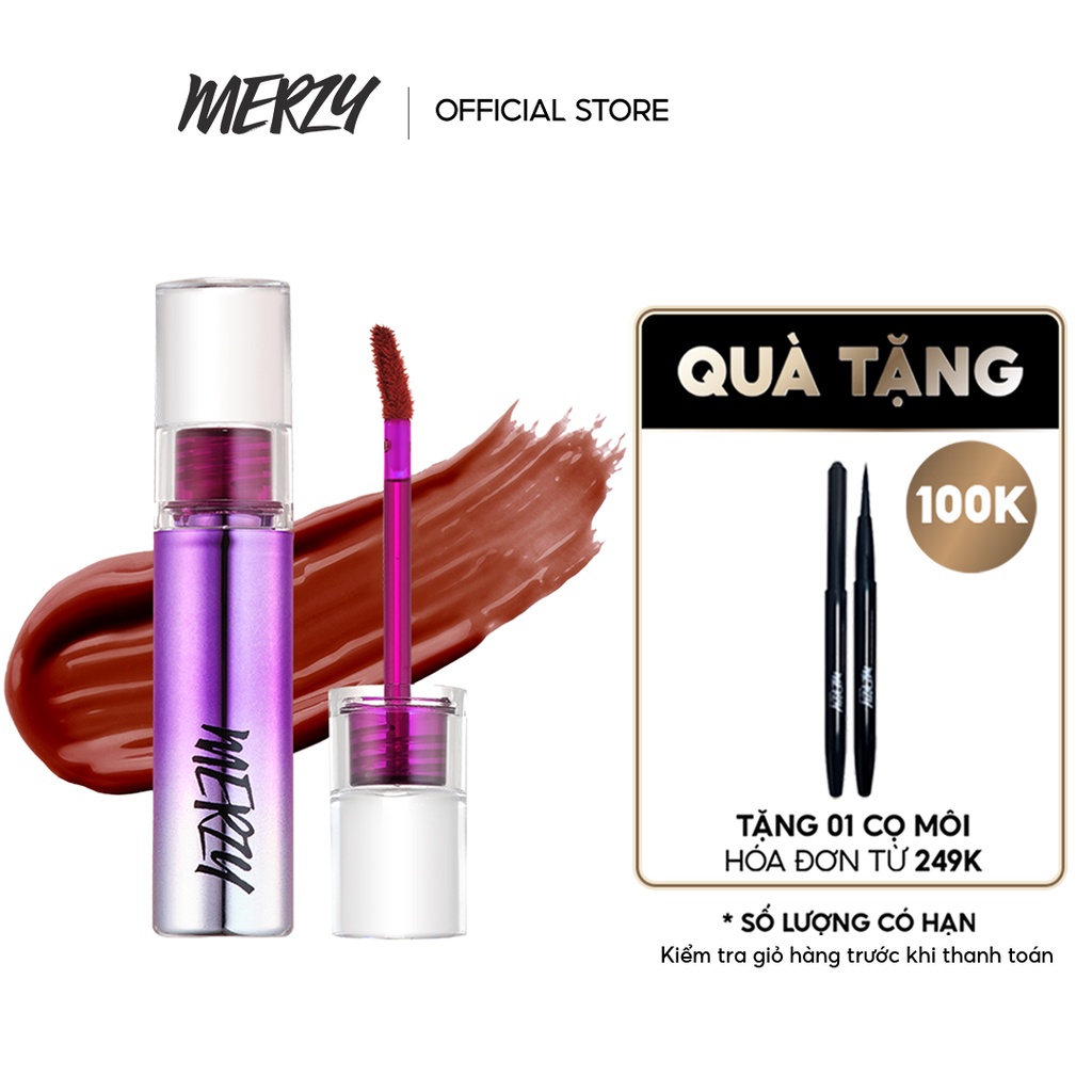 Son tint bóng siêu lì cho đôi môi căng mọng Merzy Aurora Dewy Tint 5.5g