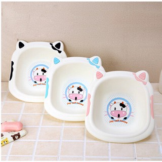 Chậu rửa mặt cho bé hình bò sữa