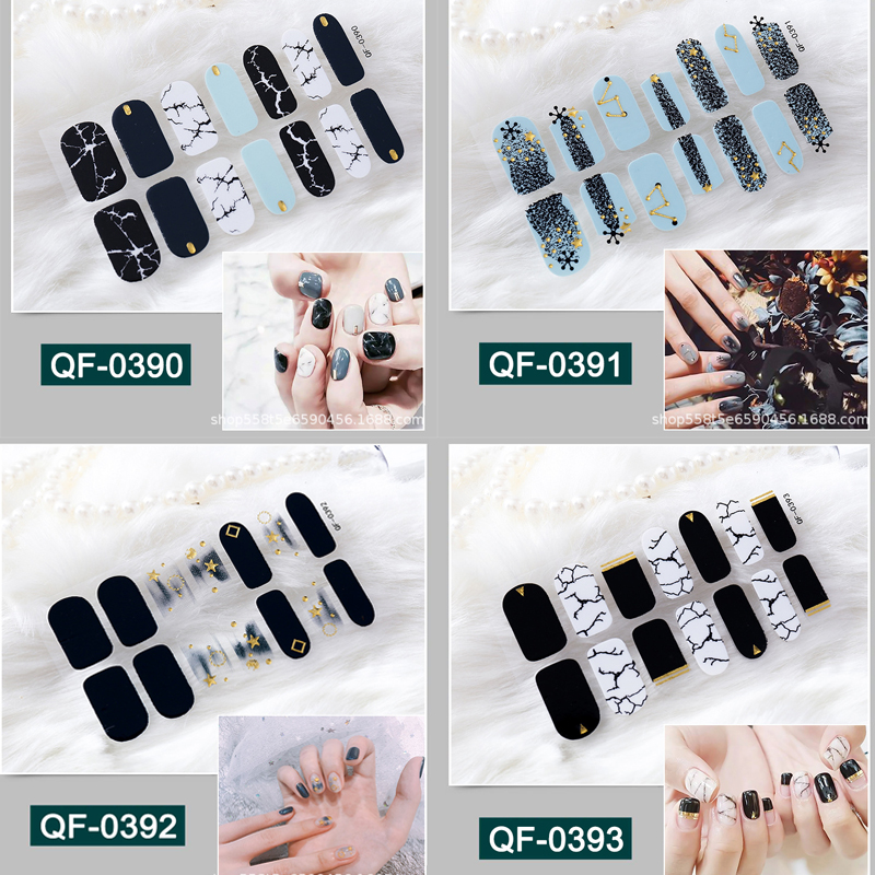 Miếng Dán Móng Tay Chống Thấm Nước An Toàn Cho Nữ