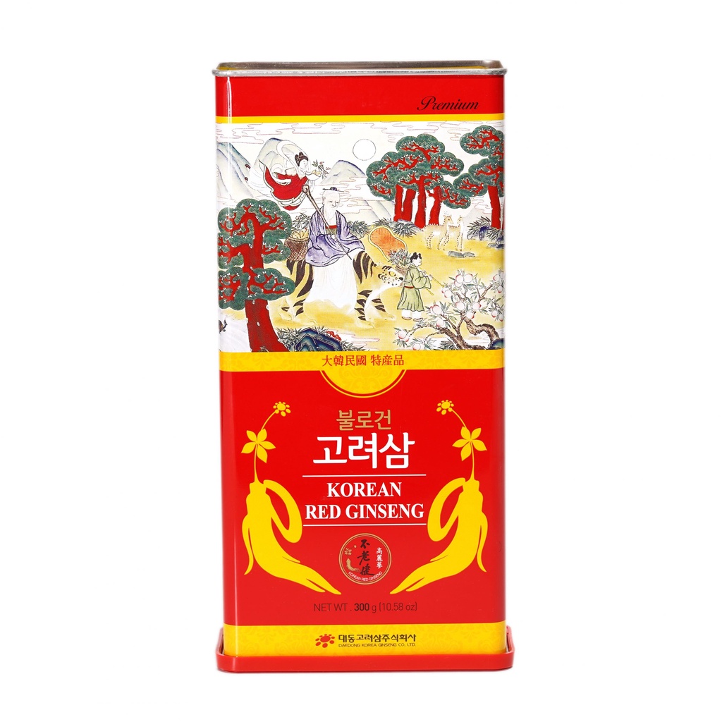 Hồng Sâm Củ Khô 300gram (31-50 củ) Hàn Quốc 6 Năm Tuổi Dòng Premium