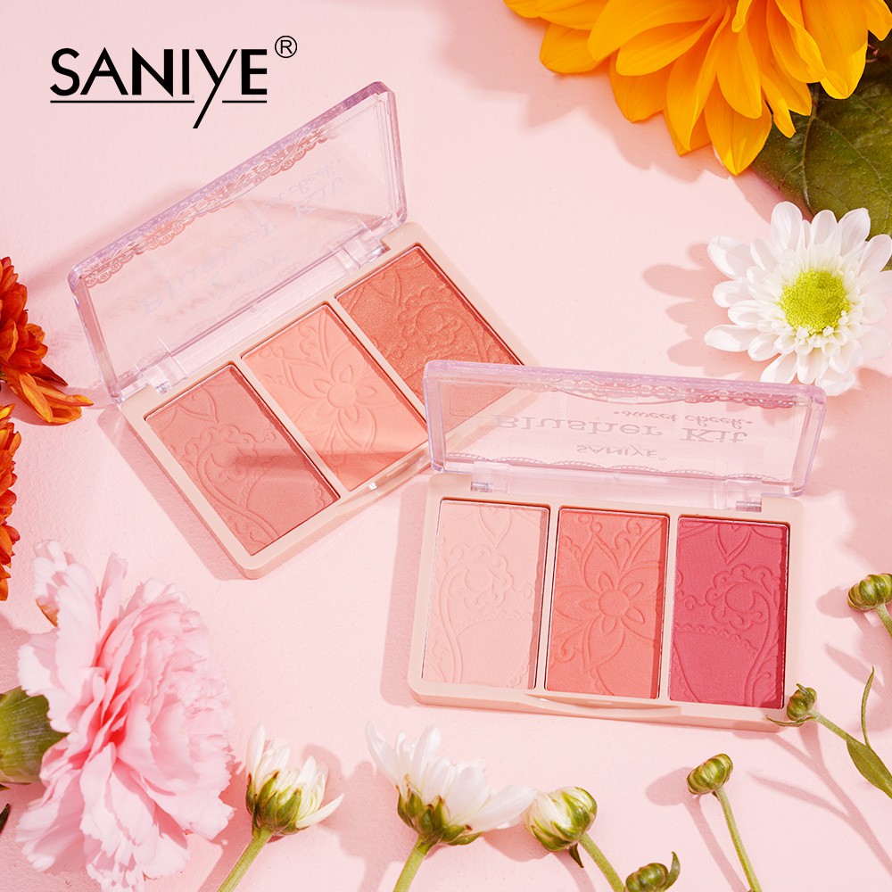 [Hàng mới về] Bảng Phấn Má Hồng Saniye E0337 Trang Điểm Tươi Tắn Dễ Lên Màu | BigBuy360 - bigbuy360.vn