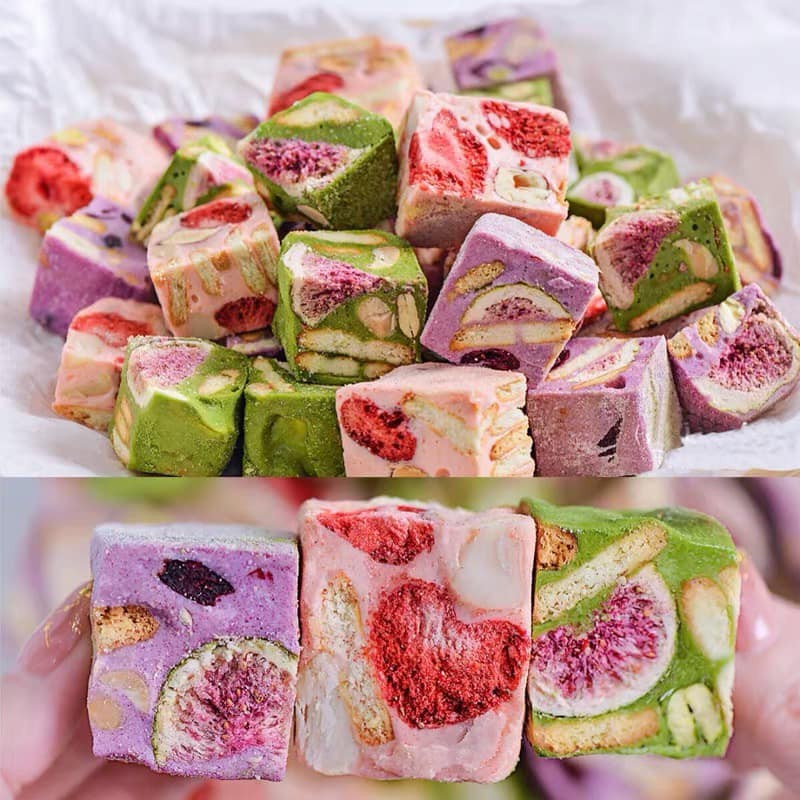 Sung mỹ sấy giòn nguyên vị, nguyên liệu làm kẹo nougat, trang trí bánh gói 100g