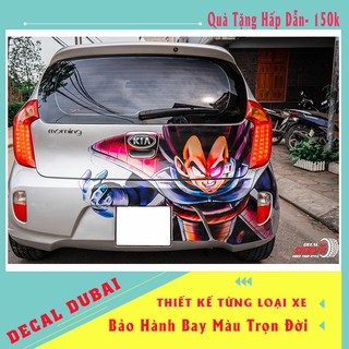 Tem Dán Cốp xe Morning nhân vật Vegeta