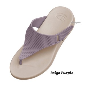 Dép Thái Lan Monobo Moniga 6.4 Xỏ Ngón Nữ Chính Hãng – Kem quai tím