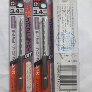 Mũi khoan Unika RJ3.4*90mm
