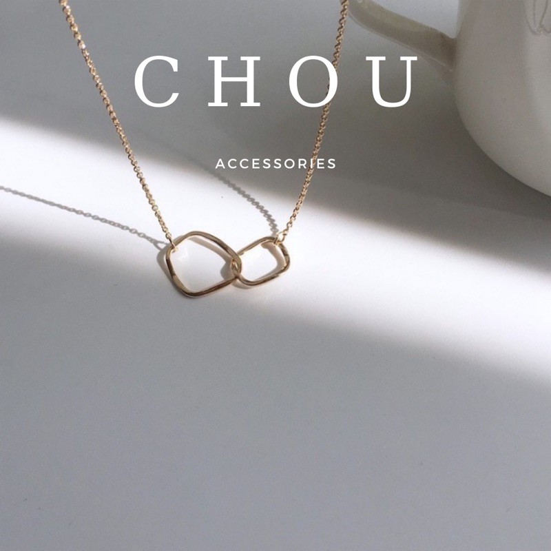 Dây Chuyền Mặt Tròn Đôi Vàng Gold | CHOU ACCESSORIES |