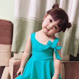 Đầm thun cotton 100% kiểu dáng cute đáng yêu cho né cực kỳ thoãi mái thoáng mát cho bé iu của các mom nhe!!!!!!!!!!!!!!!
