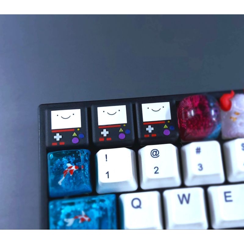 Keycap resin BMO tone đen trang trí bàn phím cơ gaming