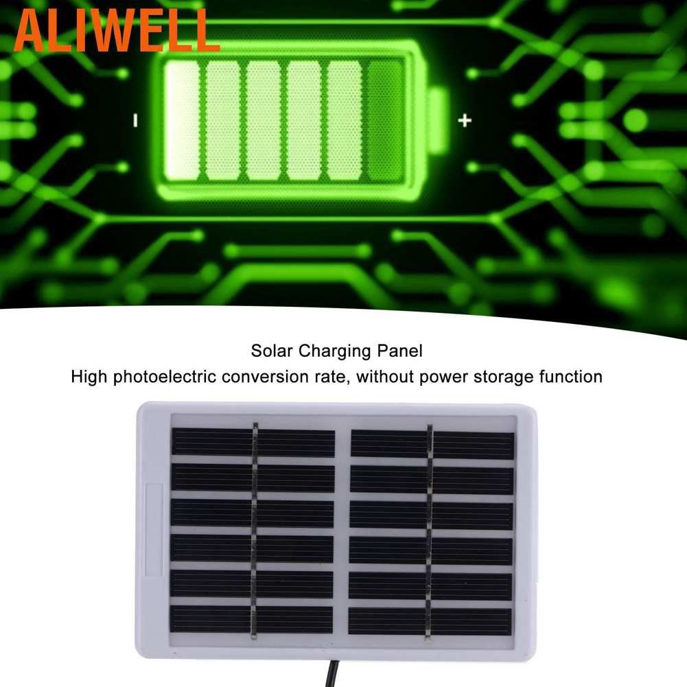 Tấm sạc năng lượng mặt trời 1.2W 6V cổng USB đa tinh thể tiện lợi