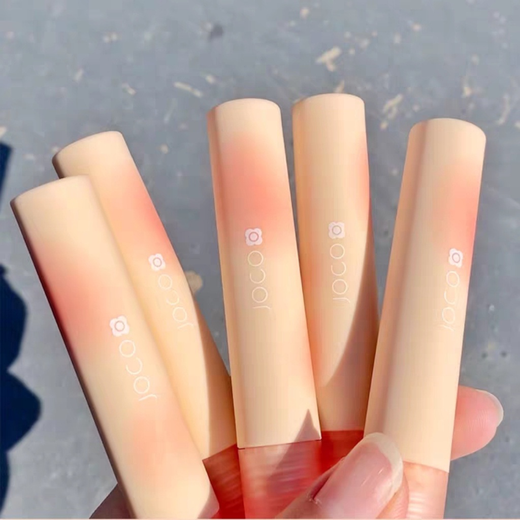 Son kem bùn JOCO Marshmallow vỏ vàng hồng pastel dễ thương mềm mướt mịn lì lâu trôi hot trend JOCO04