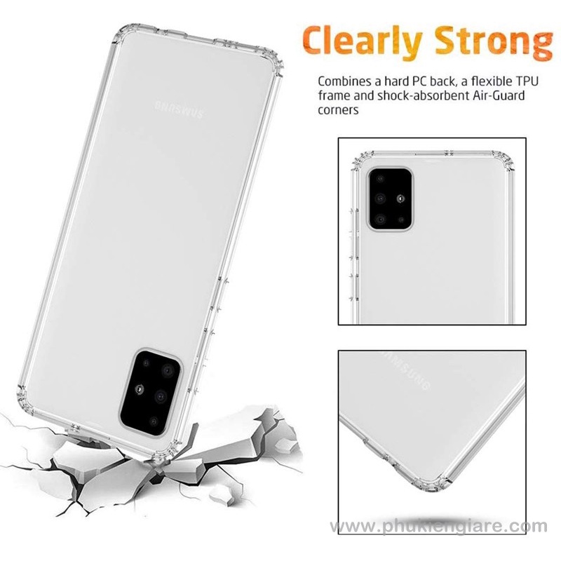 Ốp lưng Galaxy A71 TPU dẻo siêu mỏng Trong suốt