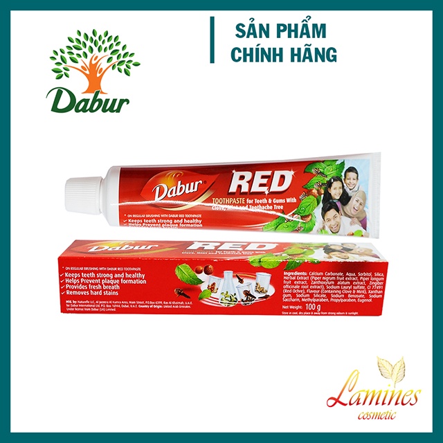 Kem Đánh Răng Thảo Dược Thiên Nhiên Red Dabur 100g