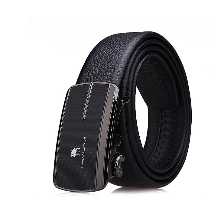 Thắt lưng nam da bò nguyên chất mặt khóa tự động hợp kim cao cấp