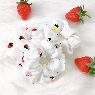 Dây buộc tóc, cột tóc vải scrunchies nhiều màu cao cấp LAVOMEE