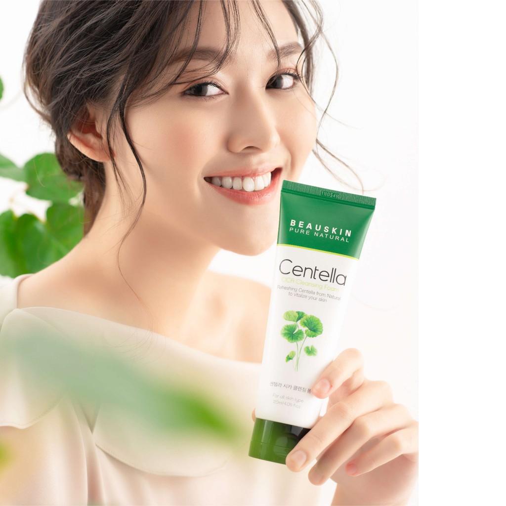 Sữa Rửa Mặt Kháng Khuẩn BEAUSKIN Centella Cica Cleansing Foam Hàn Quốc 120ml