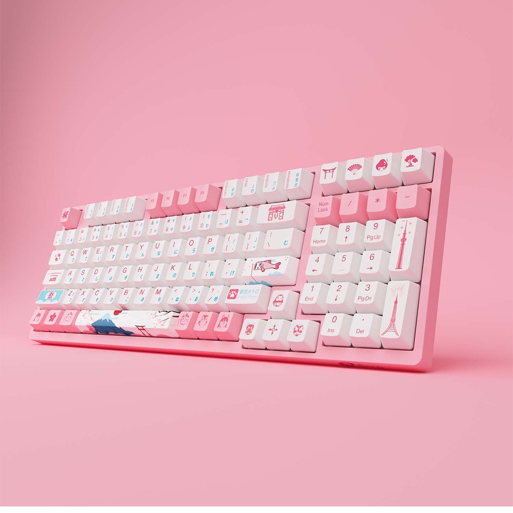 Bàn phím cơ AKKO 3098B Multi-modes World Tour Tokyo R2 Bluetooth 5.0- bảo Hành 24 Tháng Chính Hãng