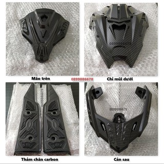 [Hàng loại 1] Phụ kiện Carbon Honda Air Blade (AB) 2020 2021, Đồ chơi ốp trang trí bảo vệ xe máy AirBlade Cacbon