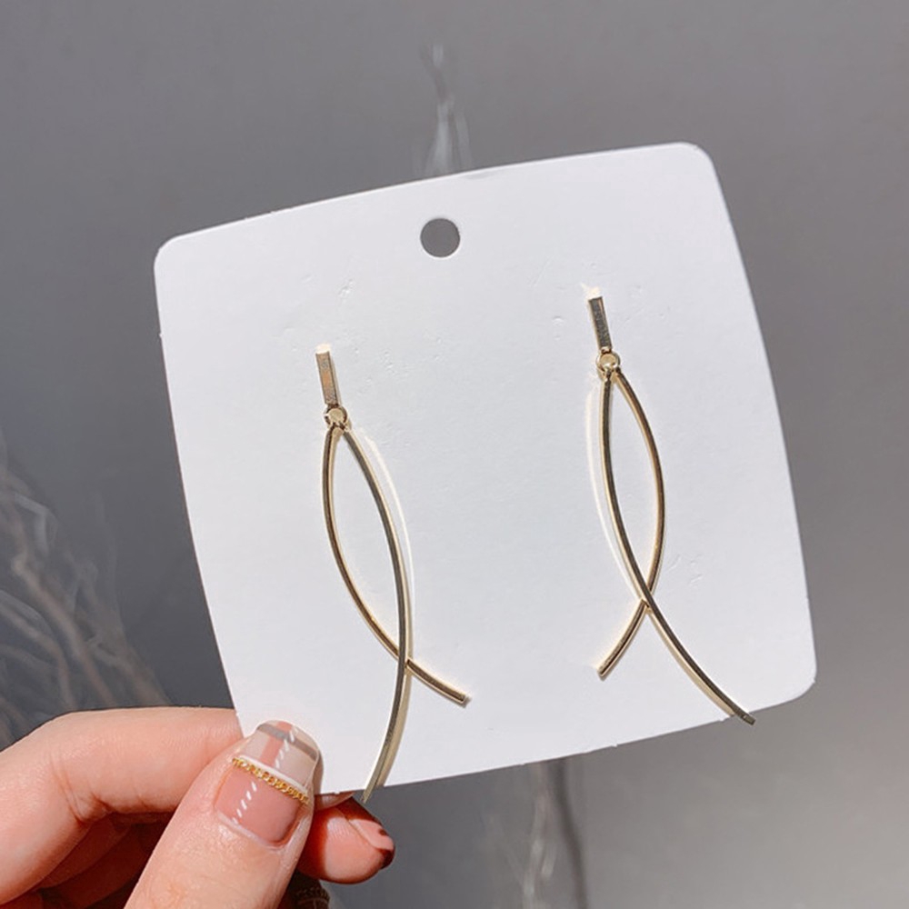 Bông Tai Dáng Dài Phong Cách Hàn Quốc s925 silver needle