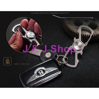 Móc chìa khóa con quay finger spinner kiêm đồ khui nấp chai cao cấp Honest