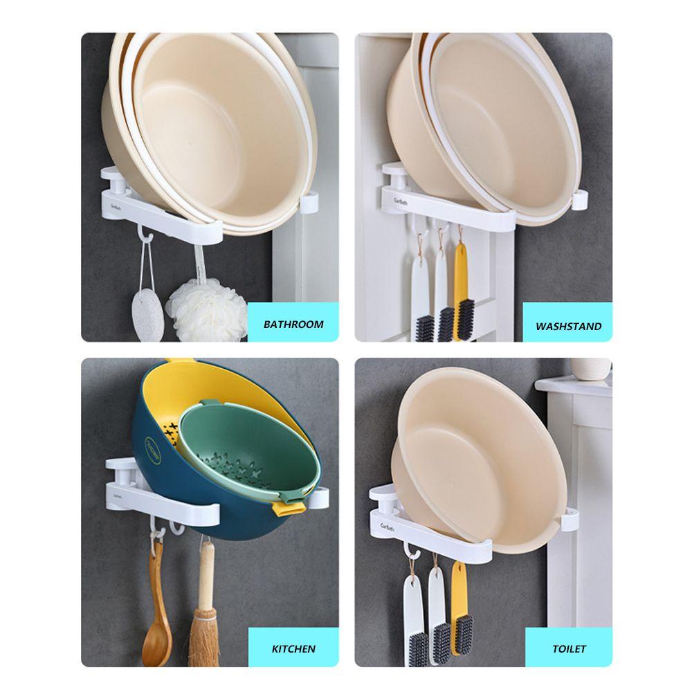 Giá Đỡ Chậu Rửa Bằng Nhựa Tự Dính Tiện Dụng