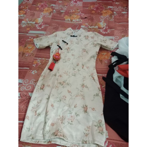 Combo sườn xám+ giày slip on
