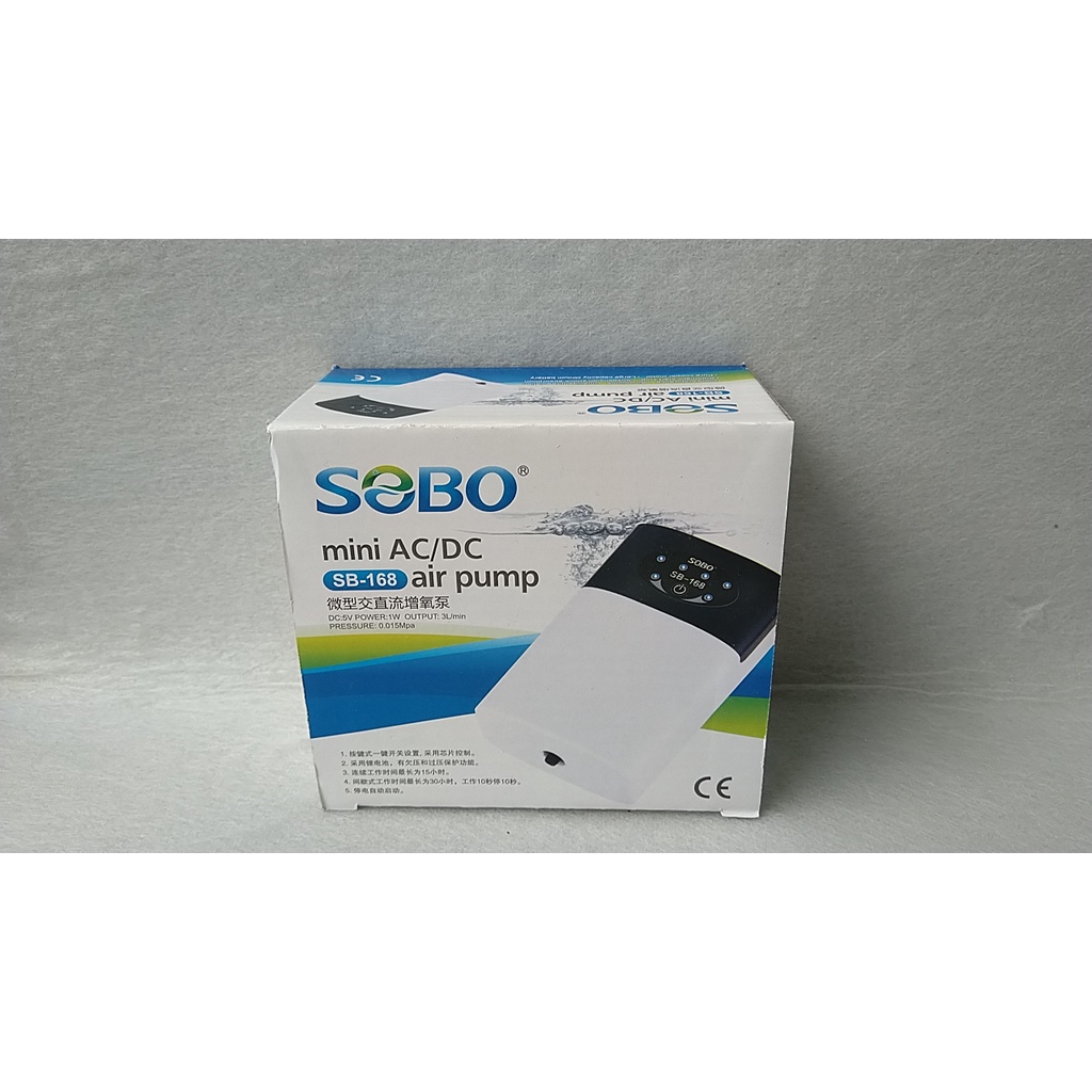 Máy sủi khí Oxy tích điện SOBO dùng cho hồ cá .