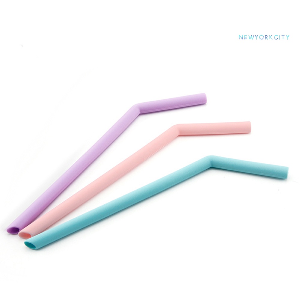 Ống Hút Silicone Cong Tái Sử Dụng Được