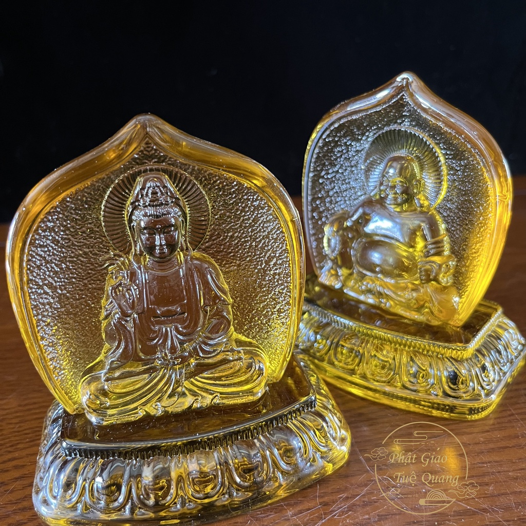 Quan ÂM ,Di Lặc Đẩy xe bằng lưu ly -phật giáo tuệ quang