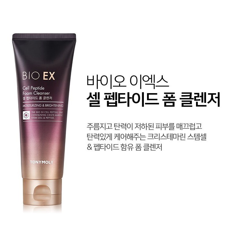 Sữa rửa mặt tạo bọt TONYMOLY BIO EX Cell Peptide 150ml