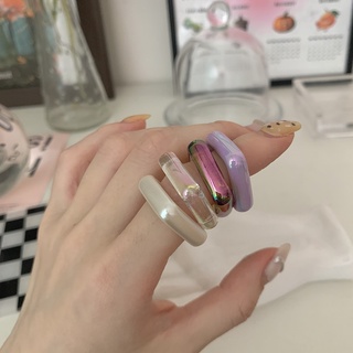 Set nhẫn vuông Modleaf Square set ring Hàn Quốc