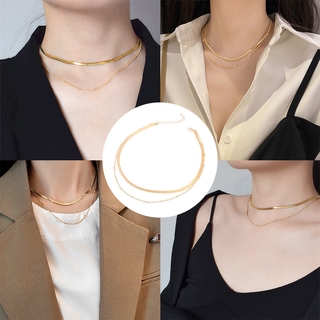 vòng cổ Hai Lớp Hợp Kim Thời Trang Cho Nữ